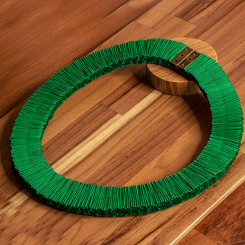 casa pitanga - fita de moca - collana passaros spesso - verde rosa bordeaux rosso 03