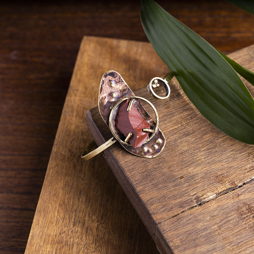 casa pitanga - atelie romã - bracciale jaspe rosso 1