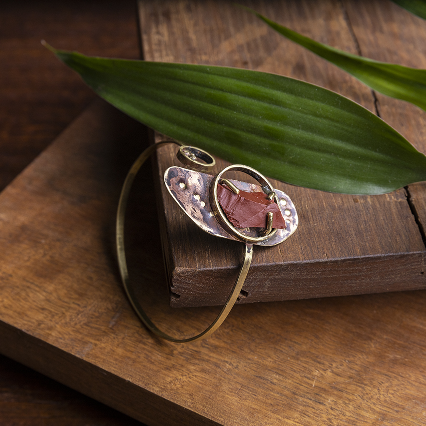 casa pitanga - atelie romã - bracciale jaspe rosso 2