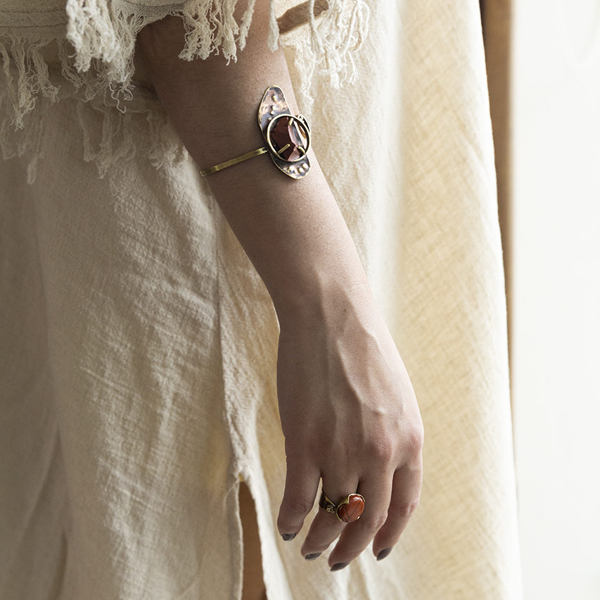 casa pitanga - atelie romã - bracciale jaspe rosso 4