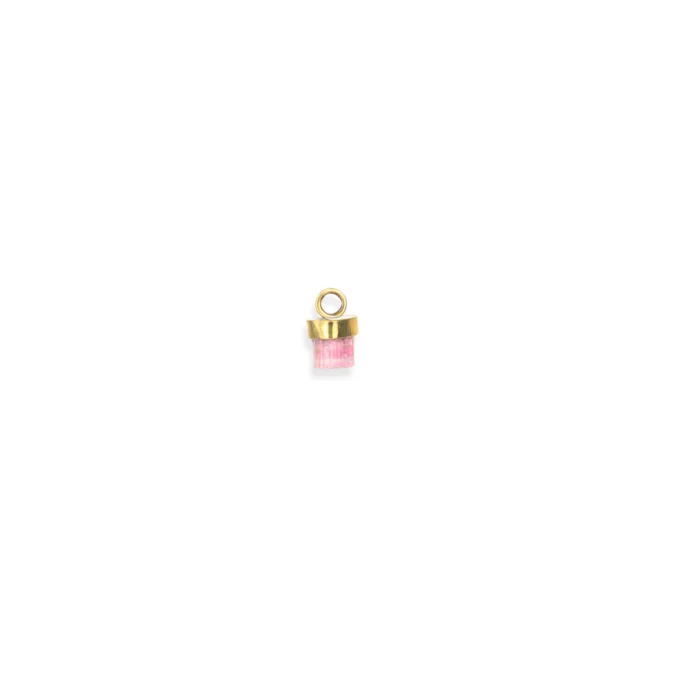 Pendant with pink tourmaline