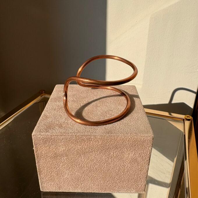 Two-strand copper bracelet