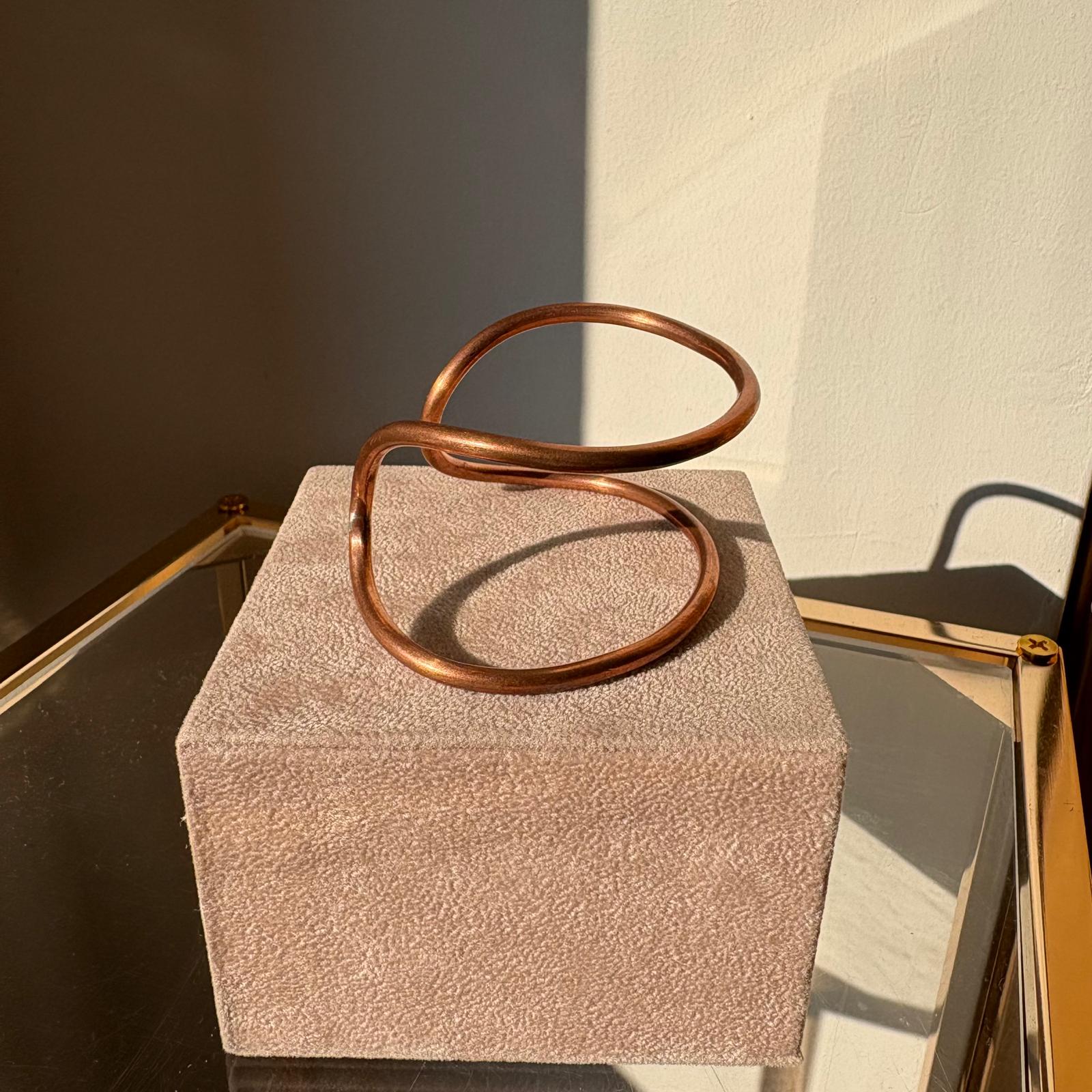 Two-strand copper bracelet