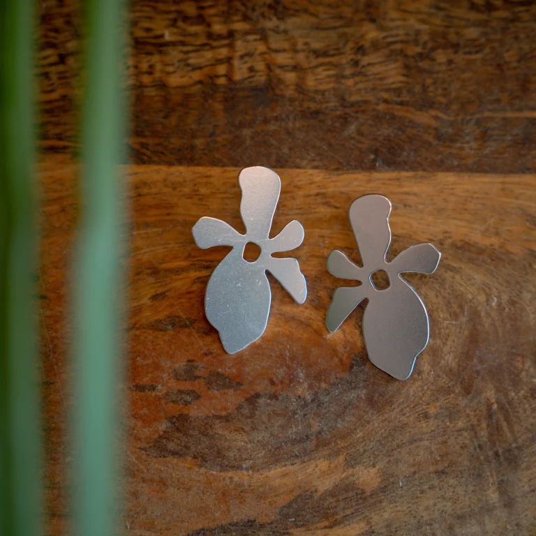 Orecchini Orquídea versione argentato