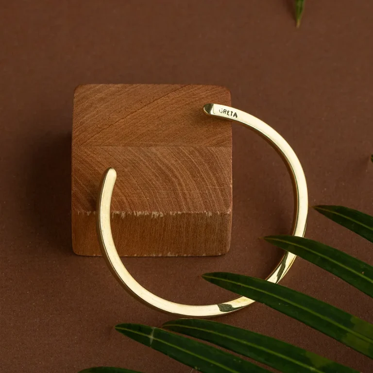 Bracciale Quadrato sottile versione ottone