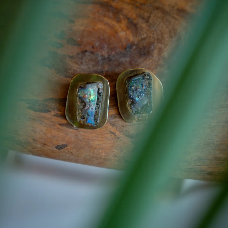 Orecchini Frammenti del Mare (lamina in ottone)
